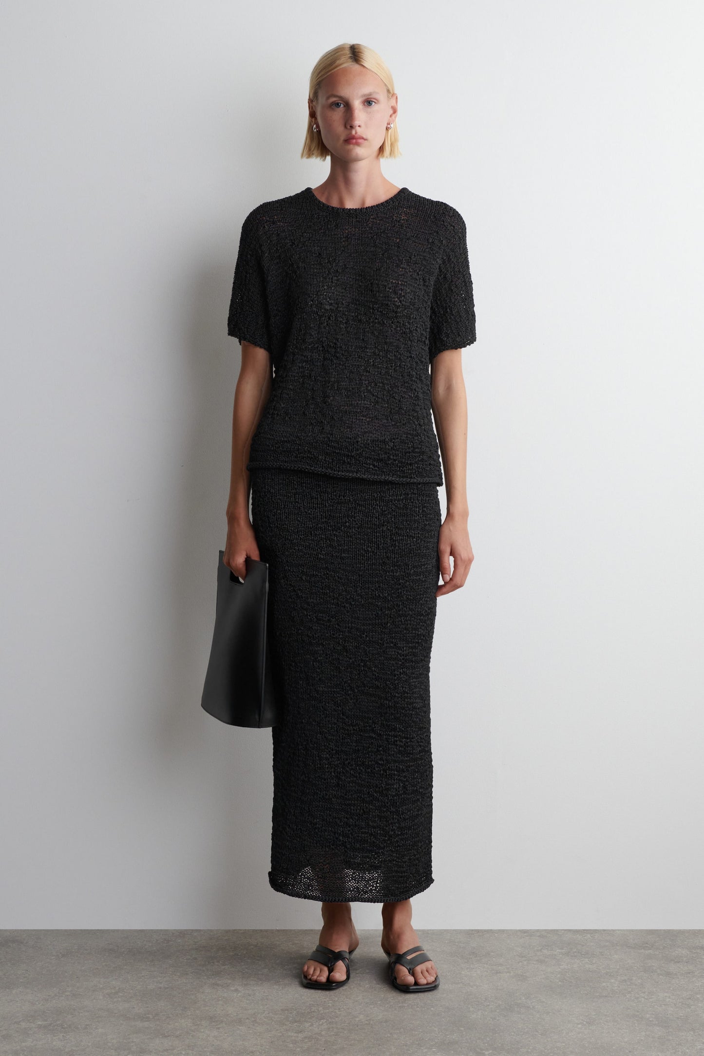Textured Open-Knit Top