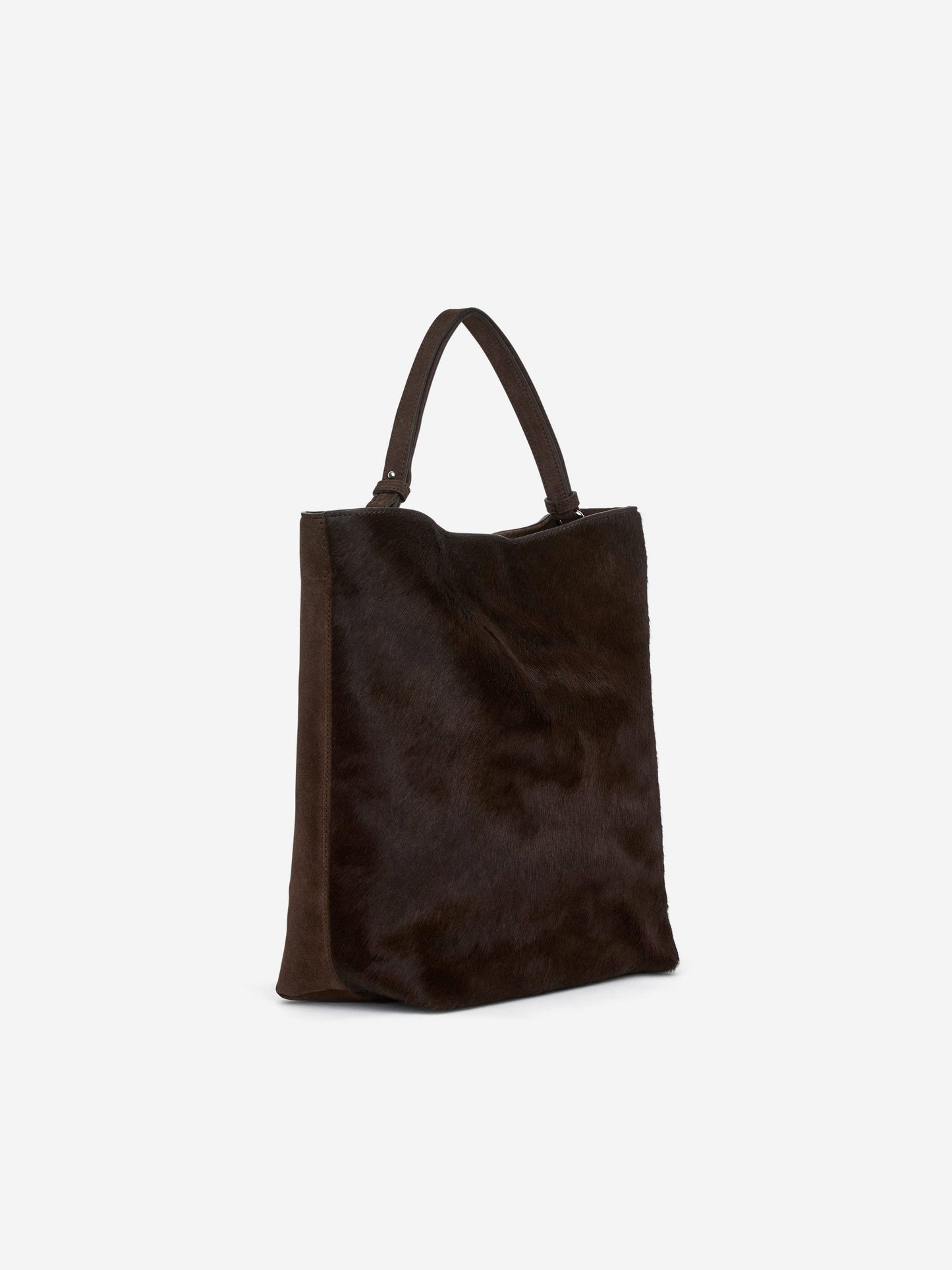 Leather-Suede Tote Bag
