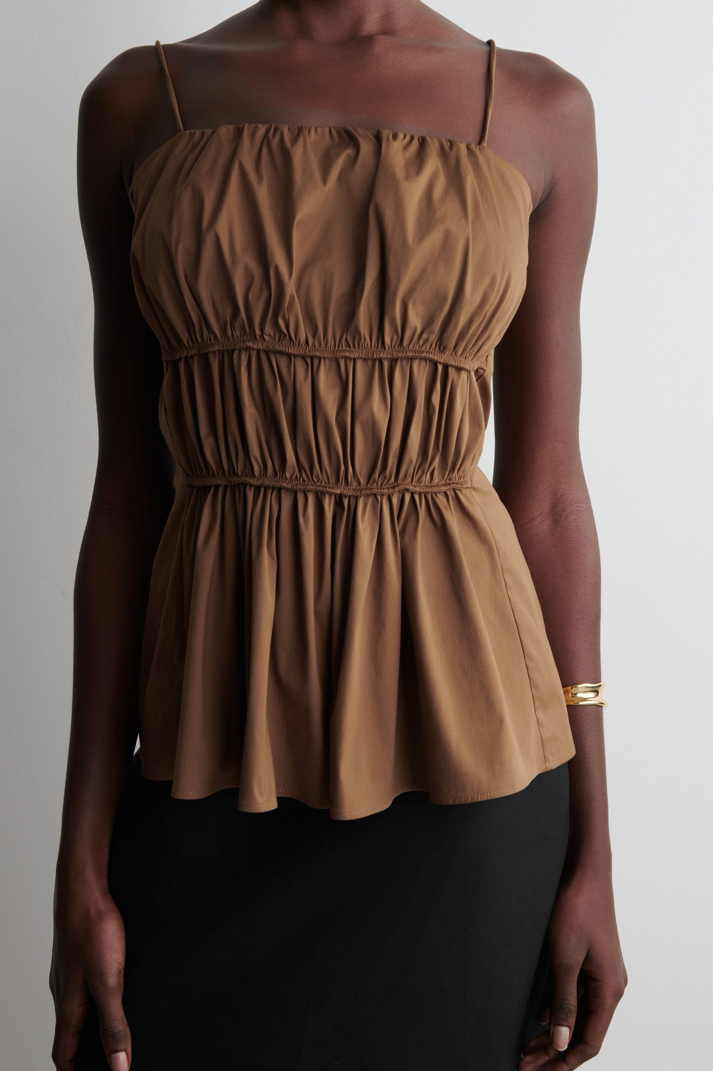 Gathered Cotton Top