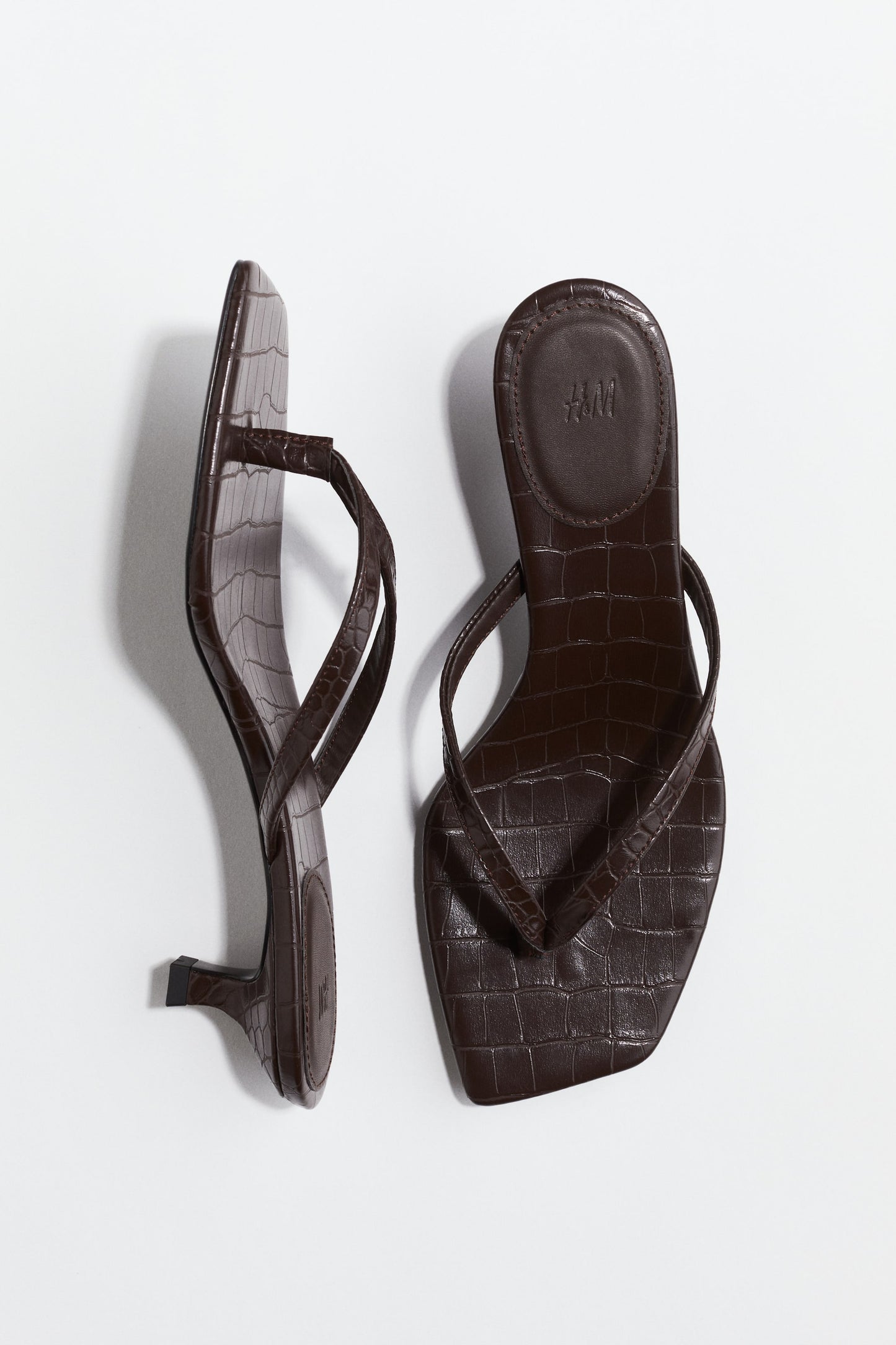 Kitten-heeled sandals