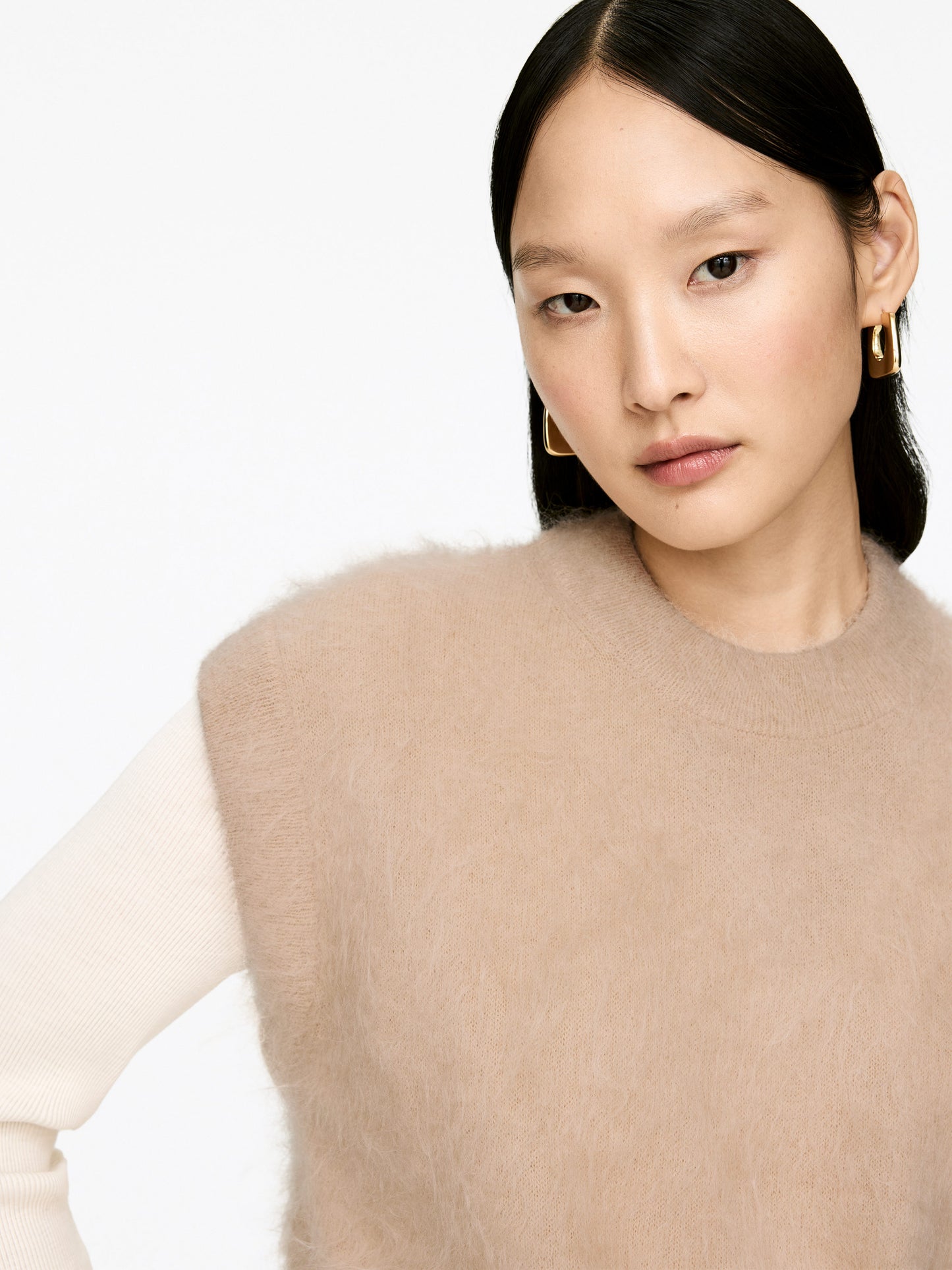 Mohair-Wool Blend Vest