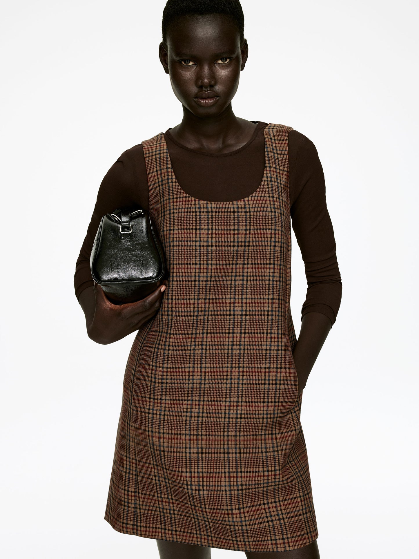 Check Mini Dress