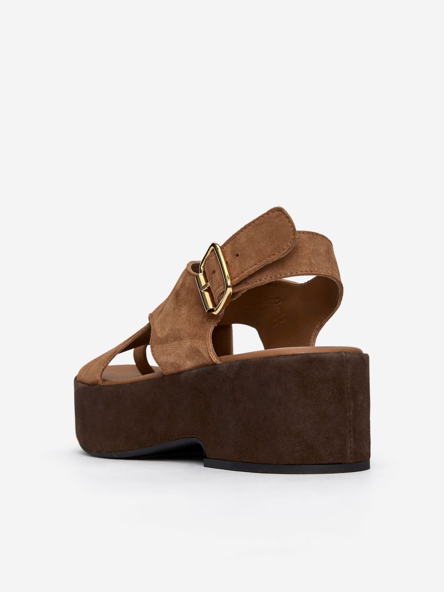 Suede Wedge Sandals