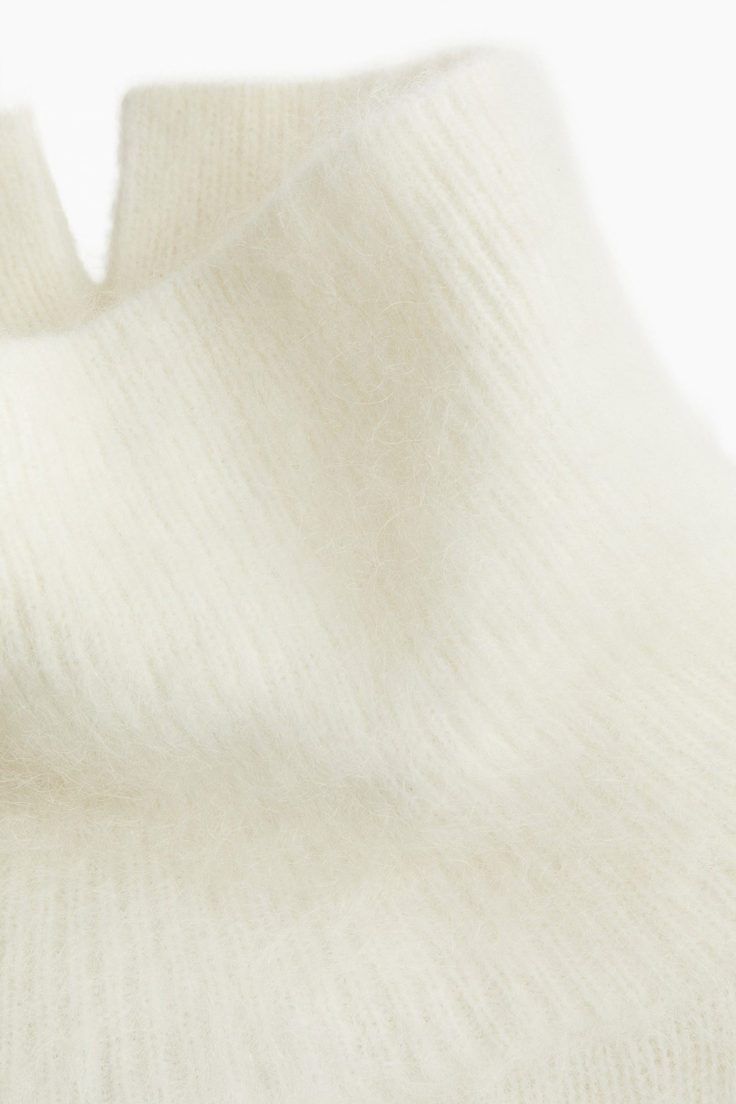 High-collar mohair-blend jumper