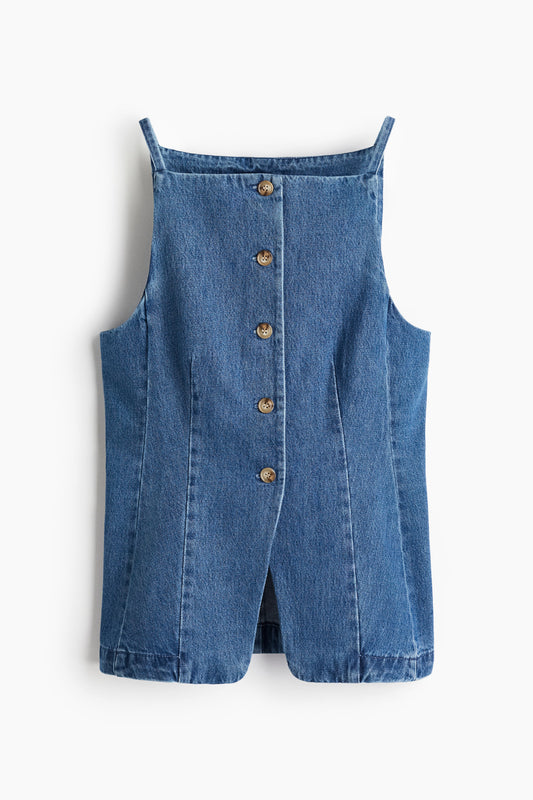 Tailored denim waistcoat