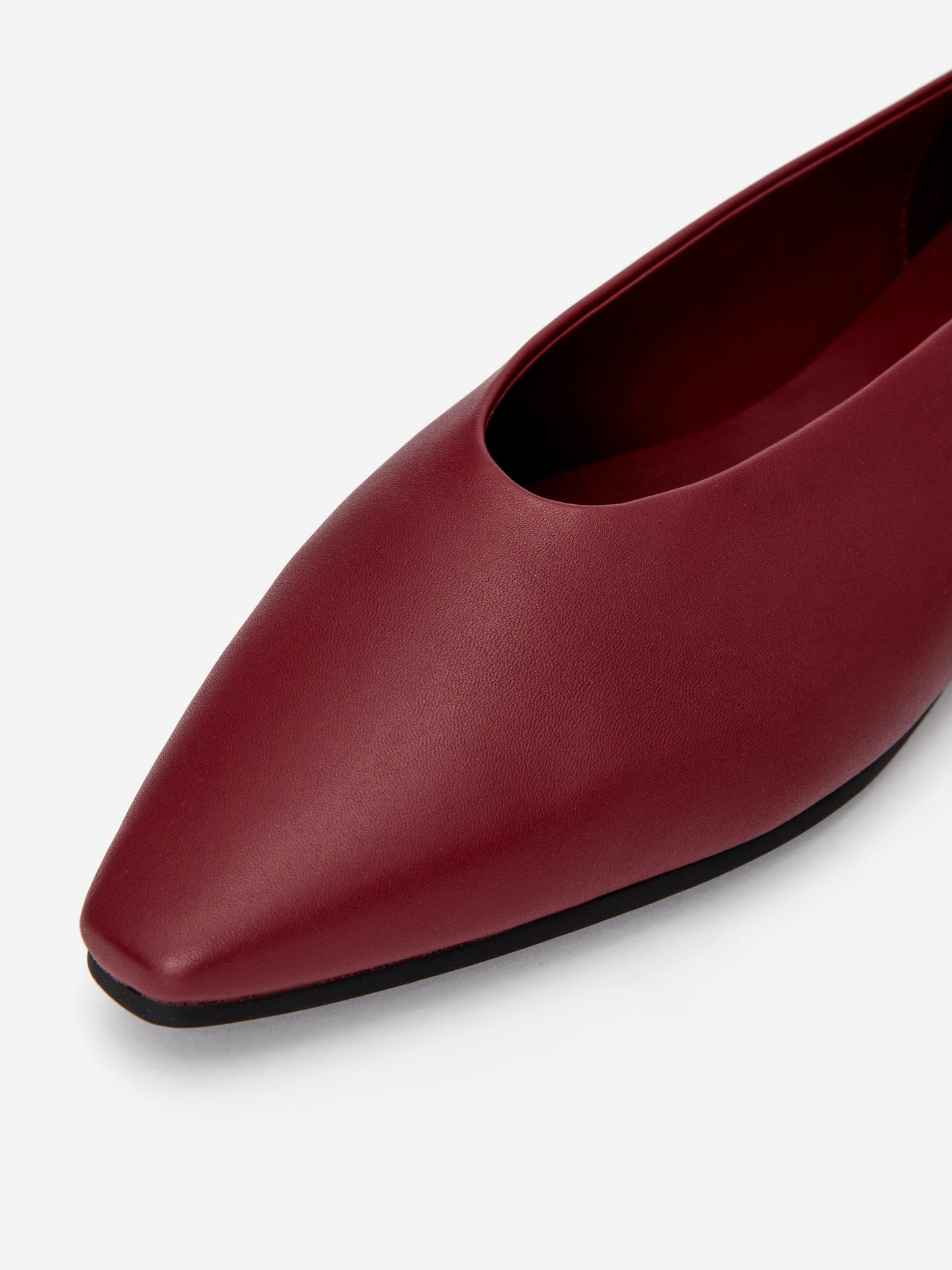 Pointy Leather Flats