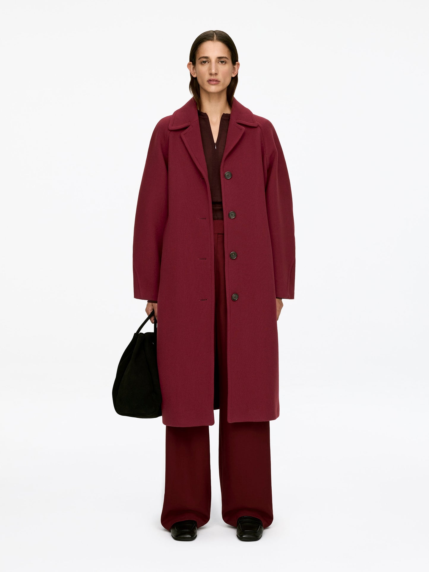 Oversized Wool-Blend Coat