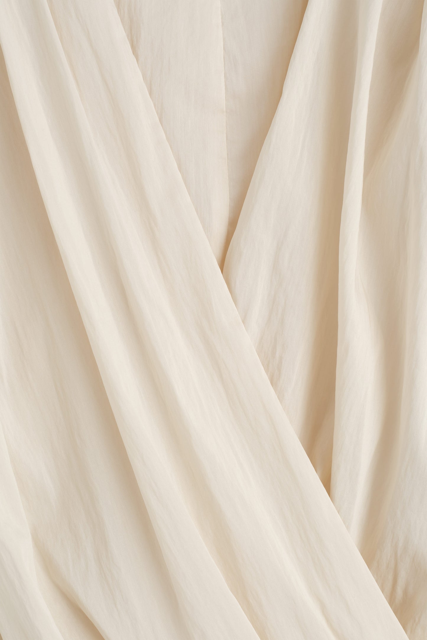 Gathered Wrap-Over Blouse