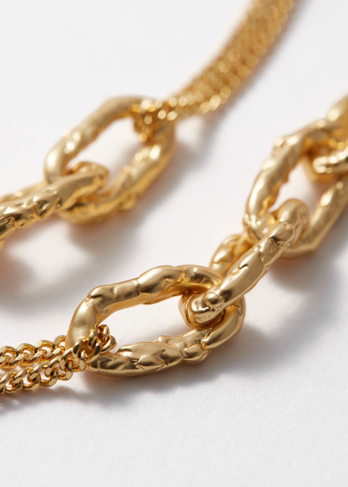 Chunky Sculpted-Link Necklace