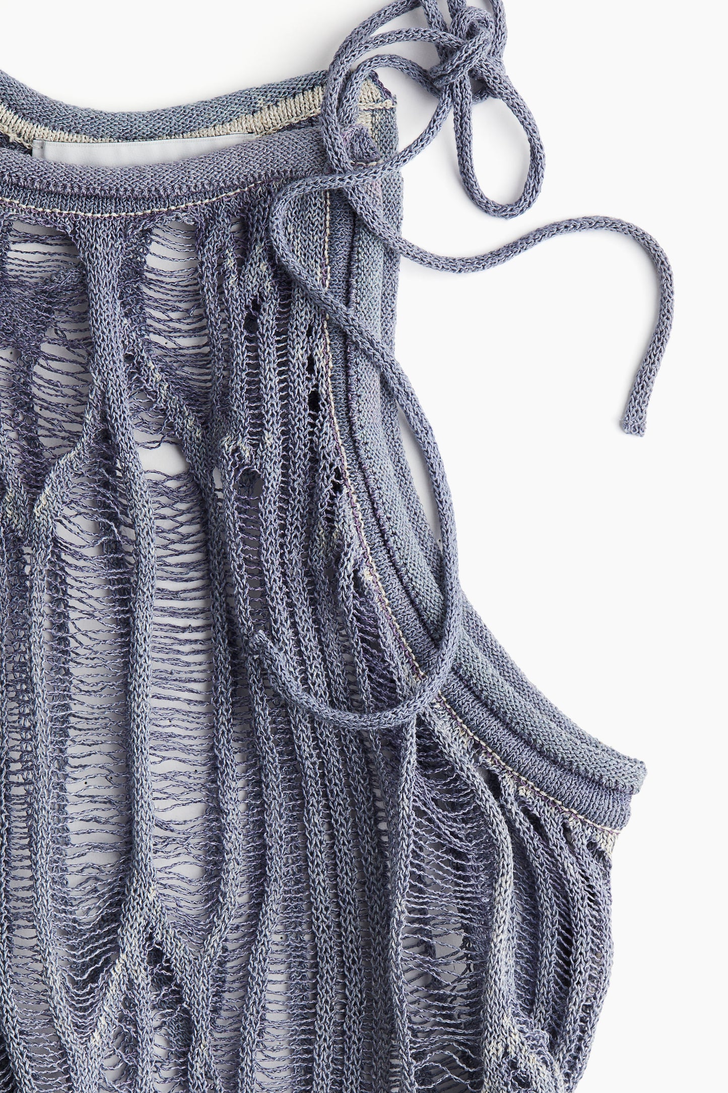 Tie-strap knitted top