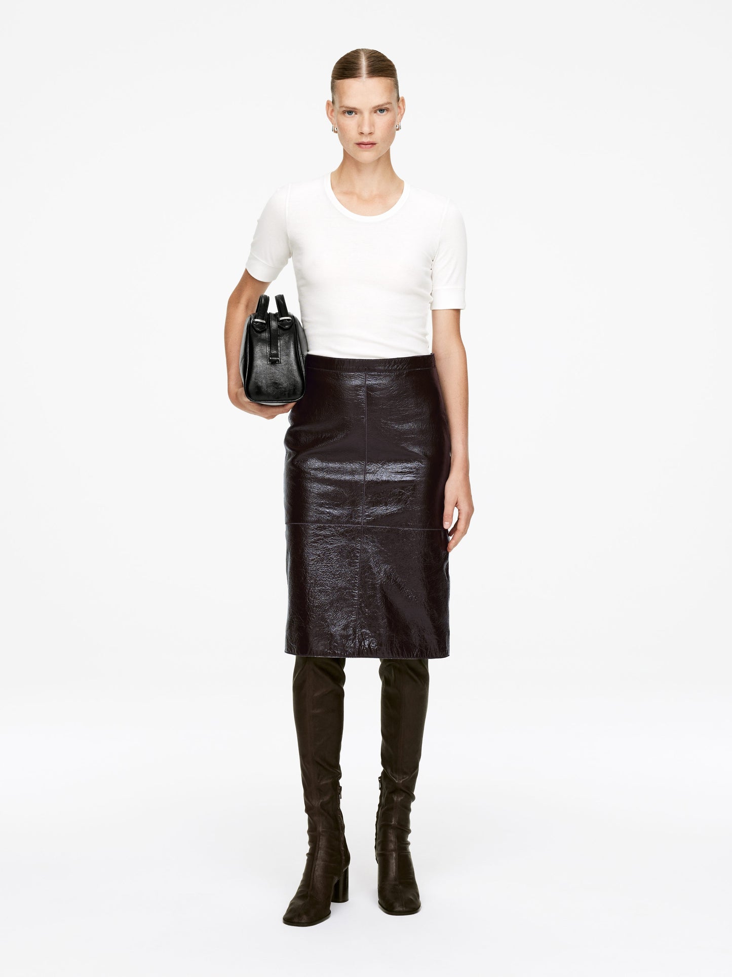 Naplak Leather Skirt