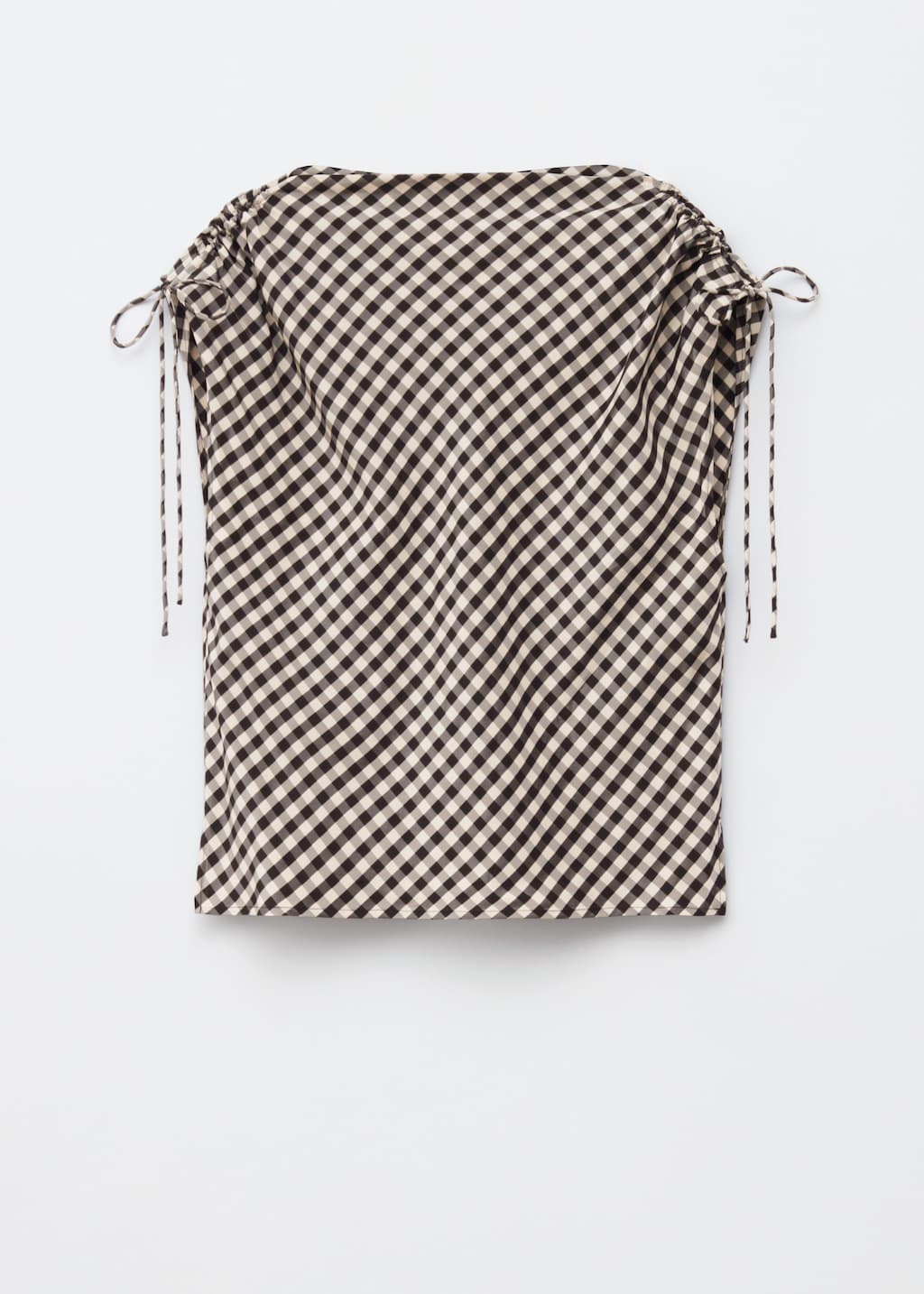 Drawstring Boatneck Top
