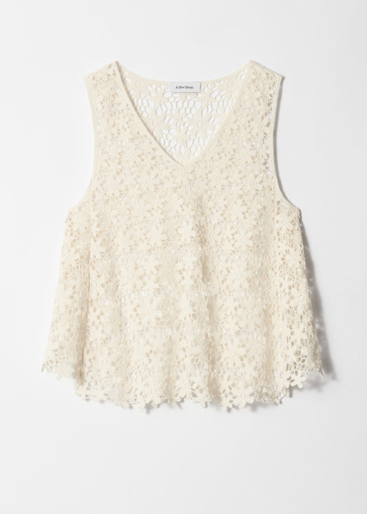 Sleeveless Crochet Top