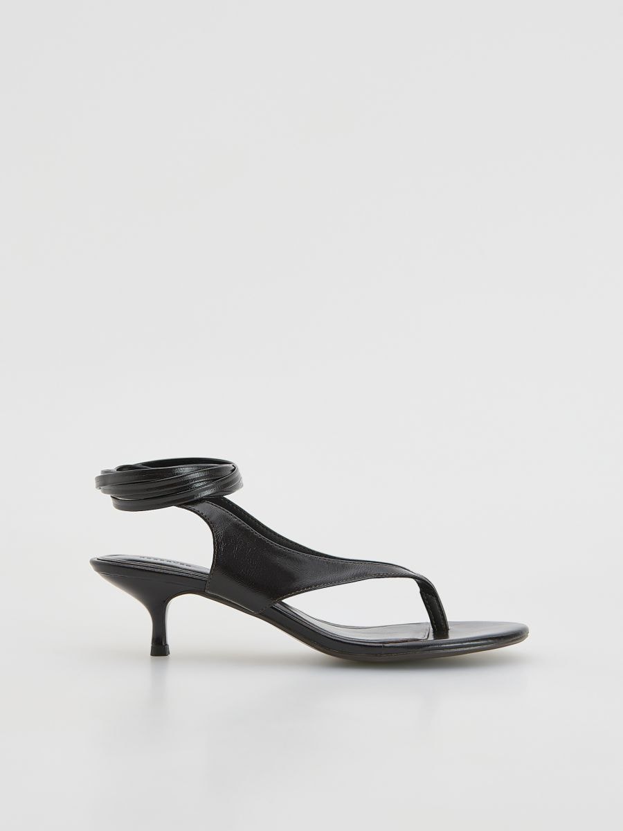 Ankle tie sandals