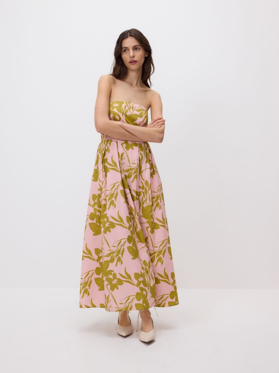 Patterned midi dress