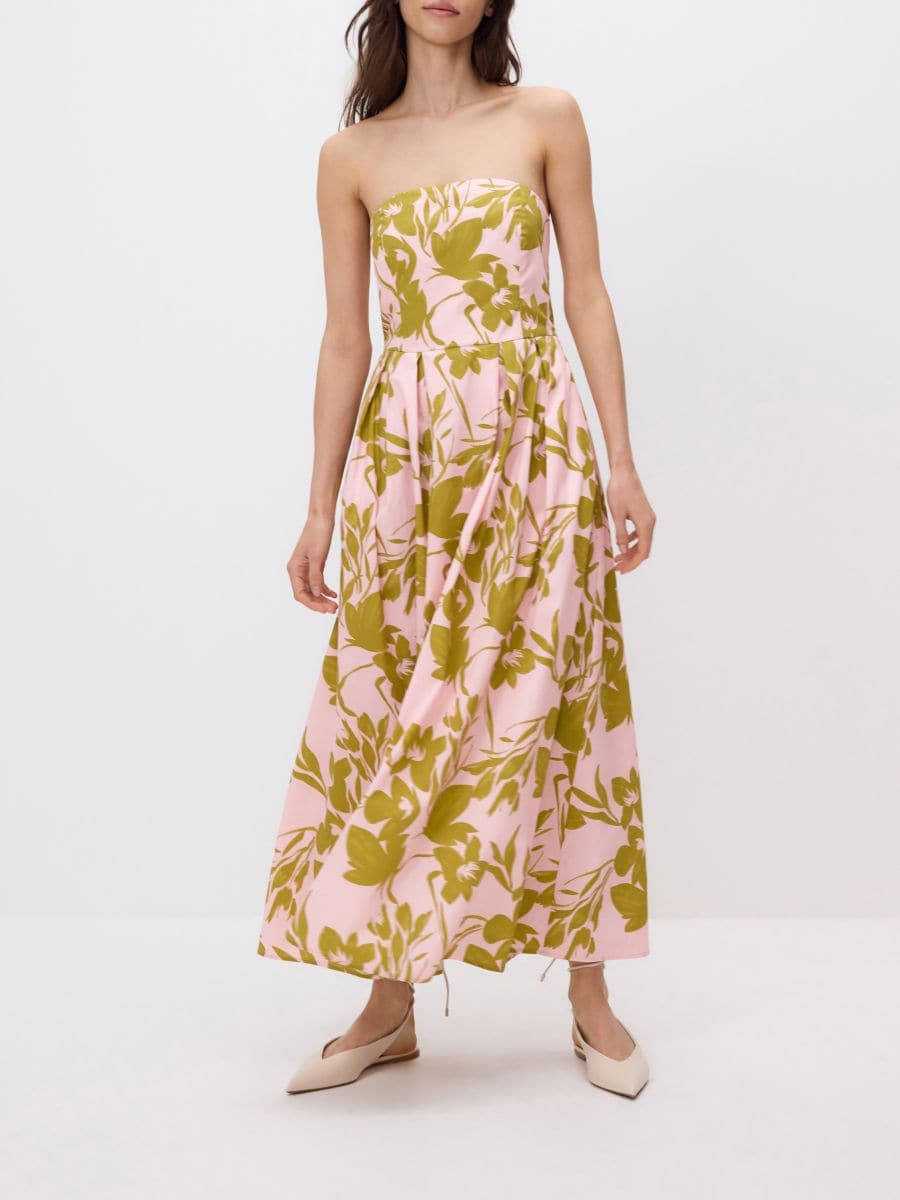 Patterned midi dress