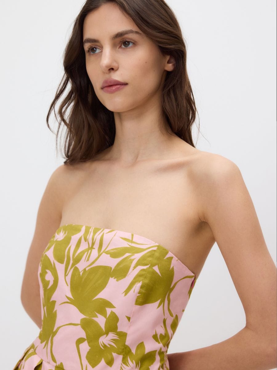 Patterned midi dress