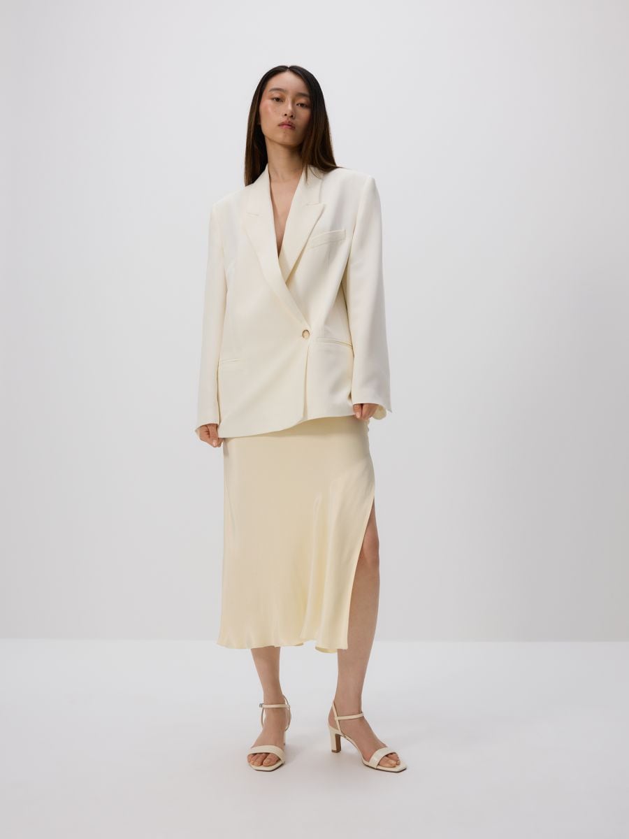 Viscose blend blazer