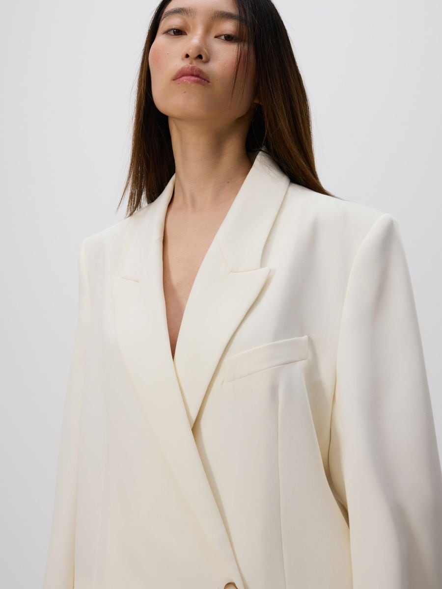 Viscose blend blazer