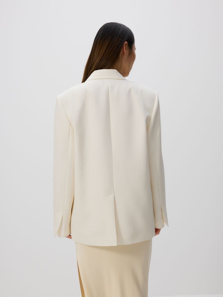 Viscose blend blazer