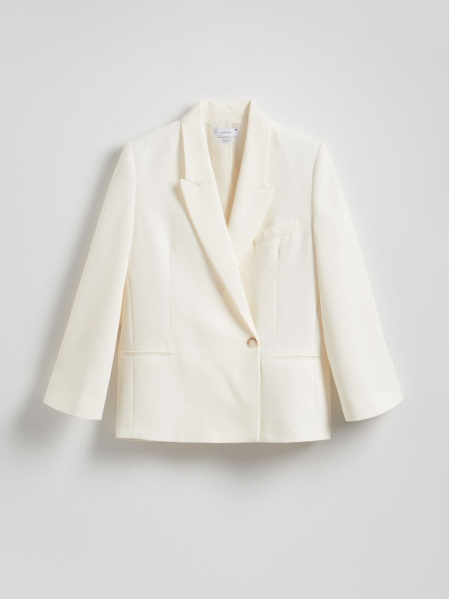 Viscose blend blazer