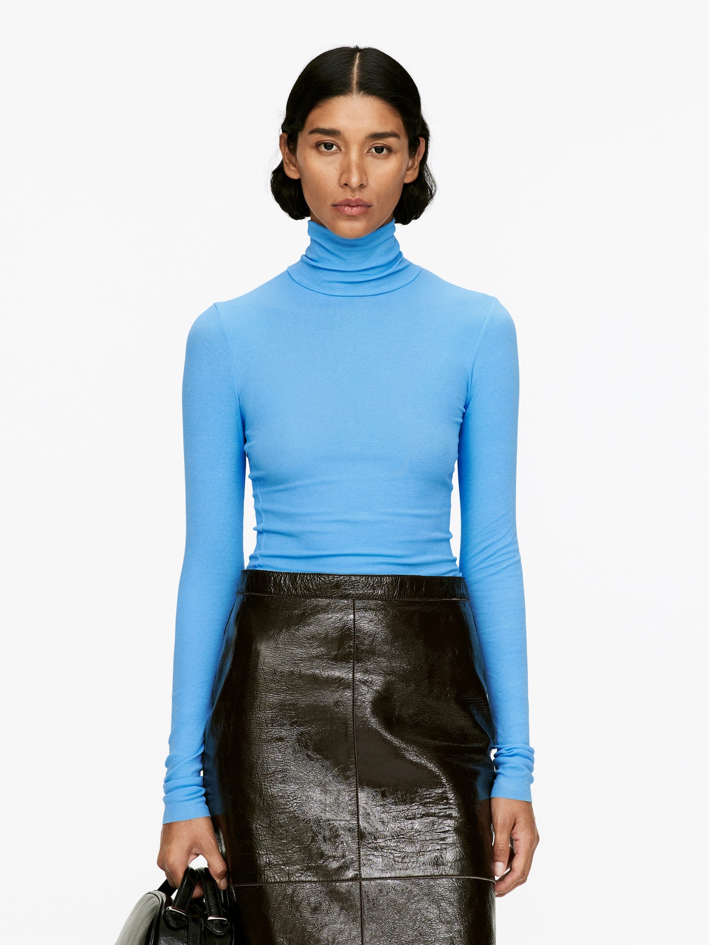 Roll-Neck Cotton Top