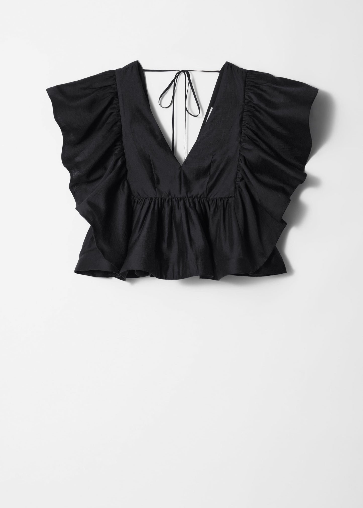 Ruffle V-Neck Blouse