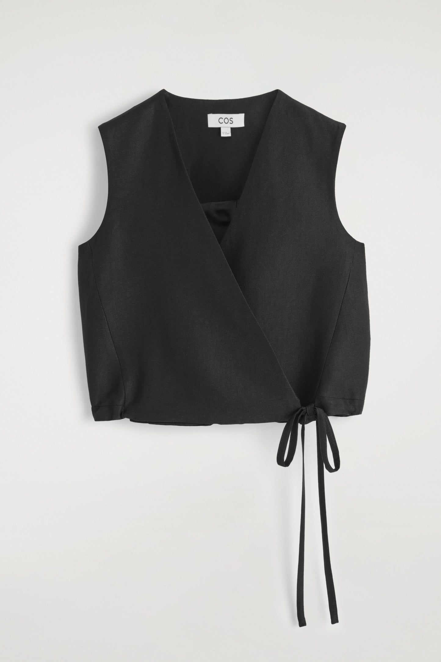 Tie-Detail Wrap Waistcoat