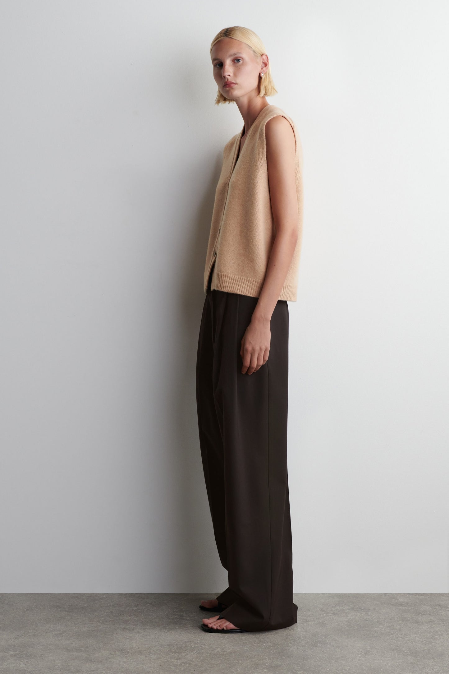 Knitted Cashmere-Blend Vest