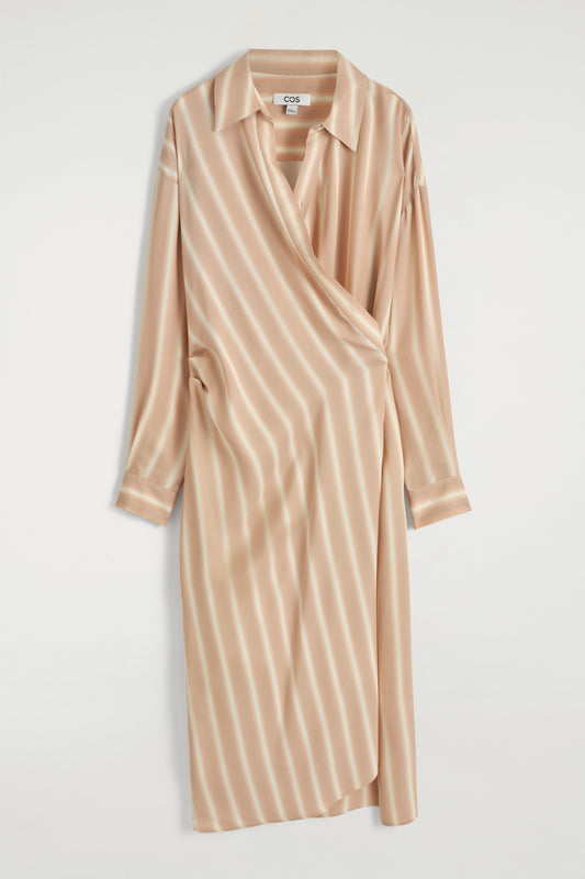 Wrap Midi Shirt Dress