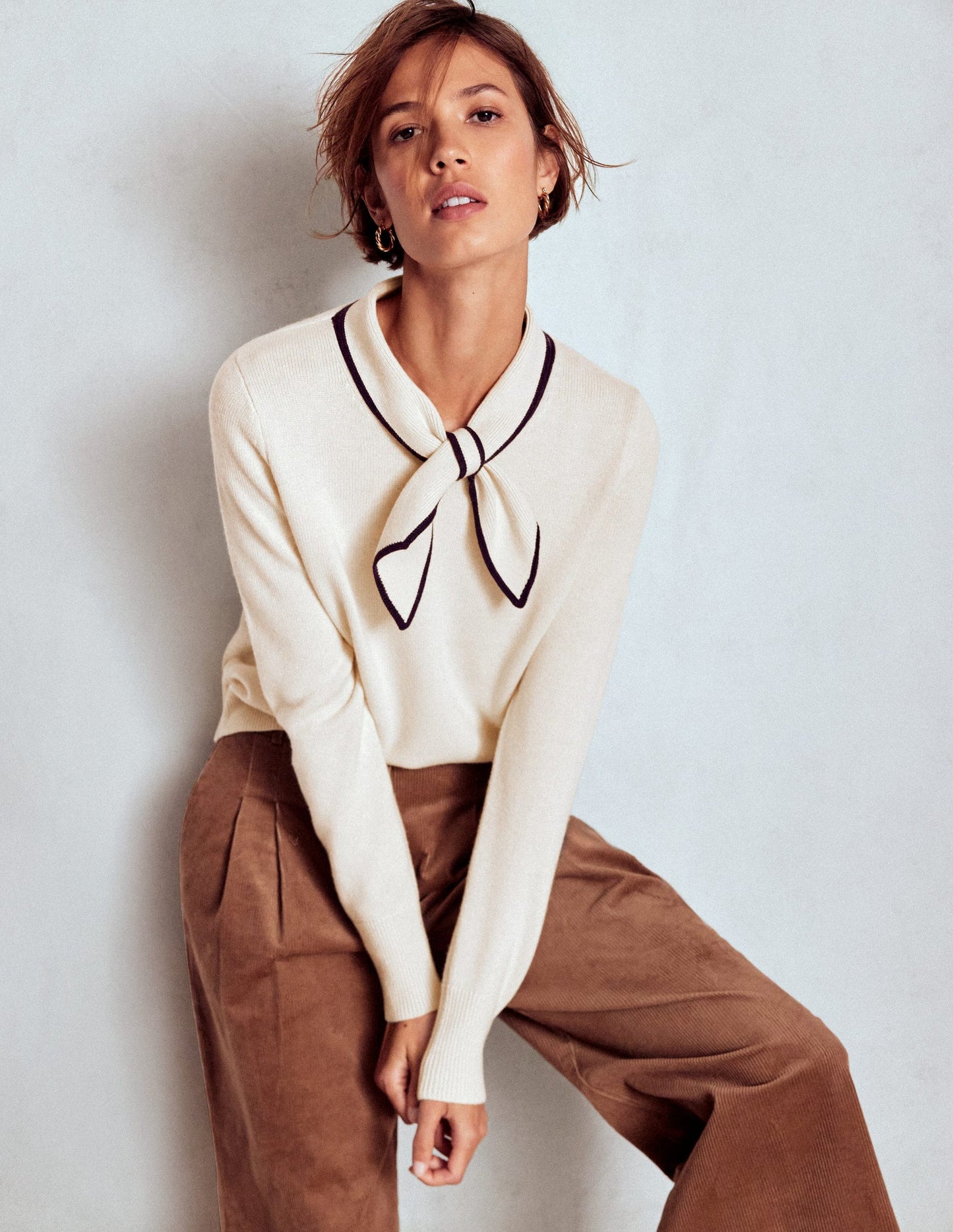 Knitted Bow Jumper