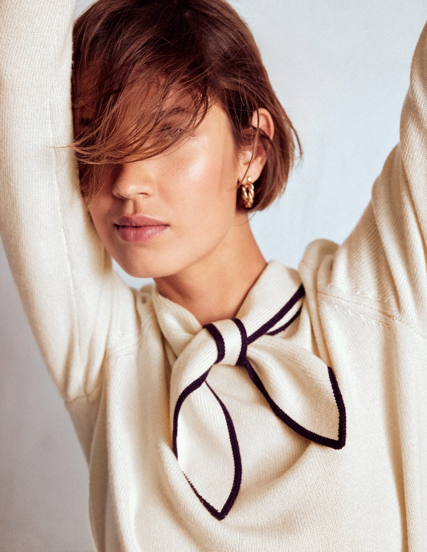 Knitted Bow Jumper