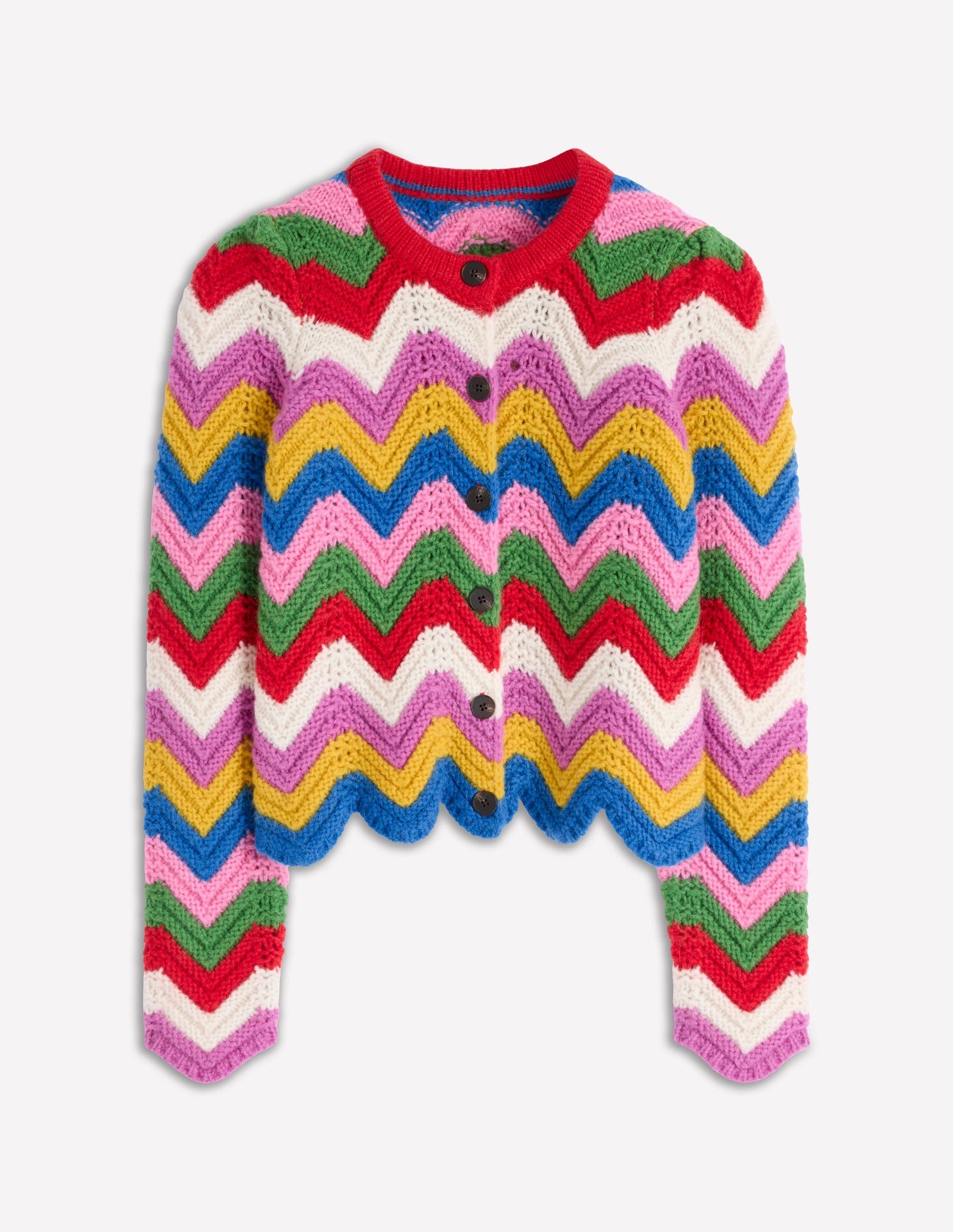 Chunky Chevron Knitted Jacket