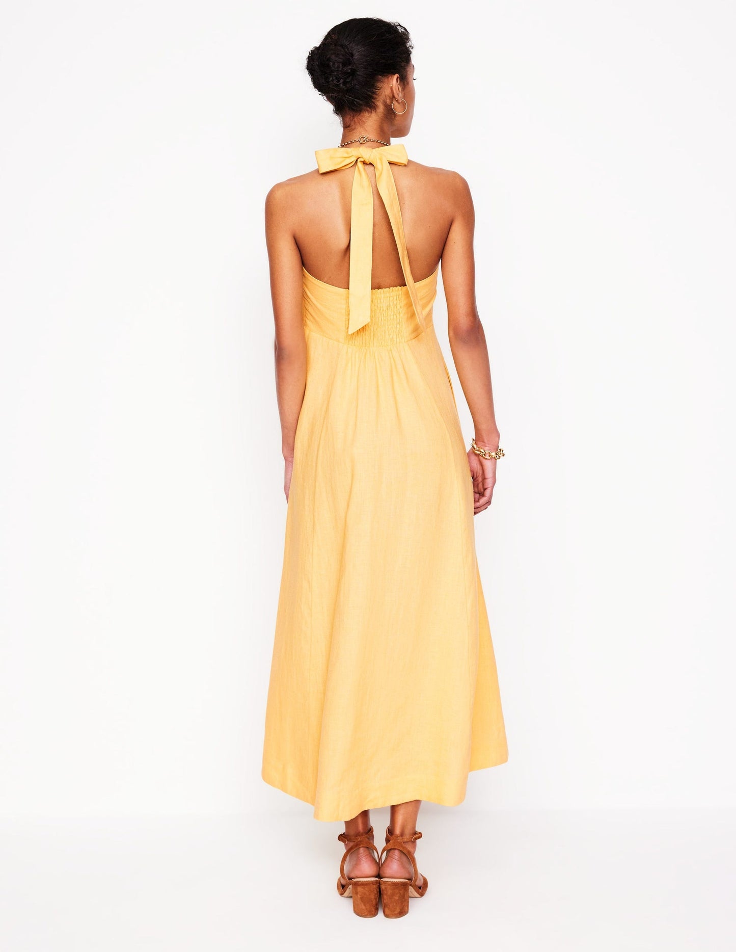 Halter Linen Dress