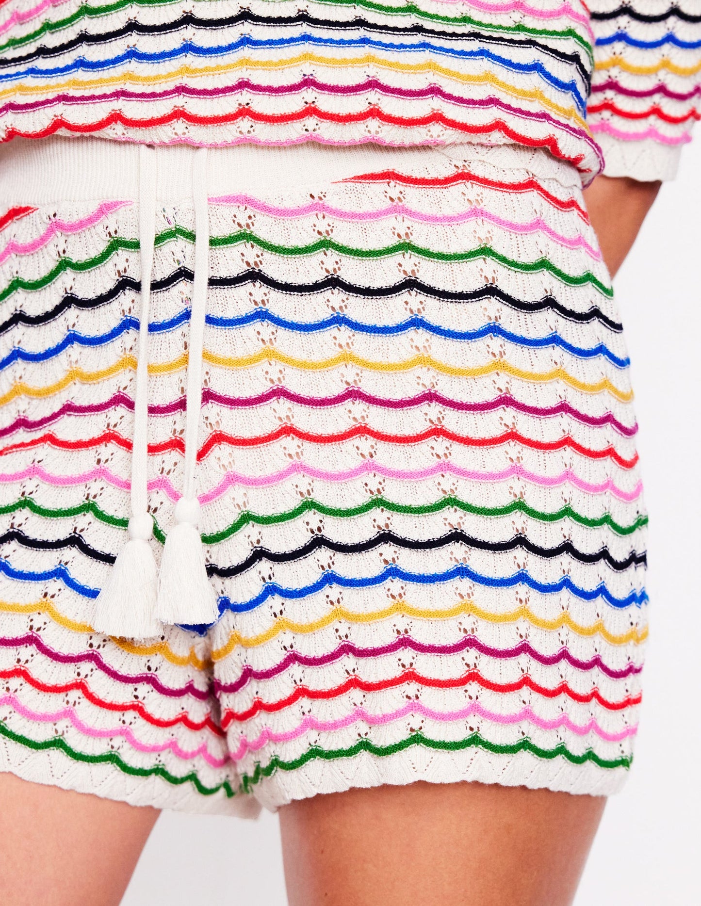 Textured Knitted Shorts
