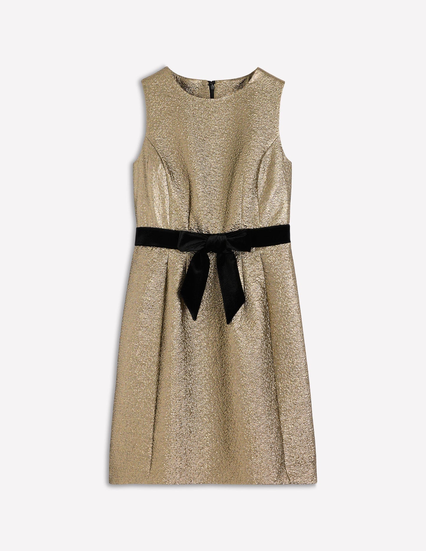 Gold Metallic Shift Dress