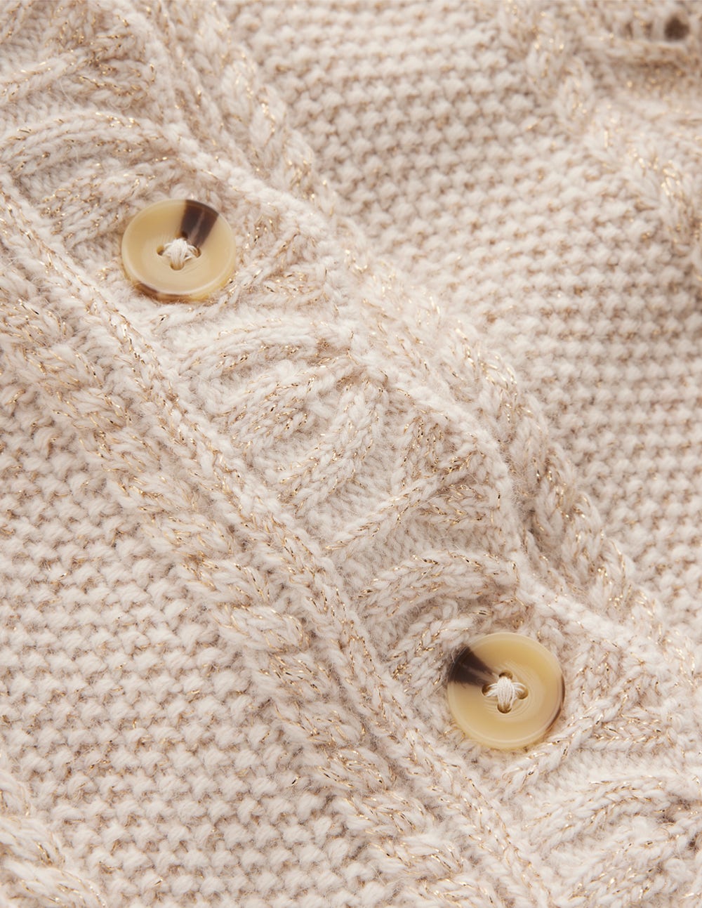 Velvet Bow Cable Cardigan