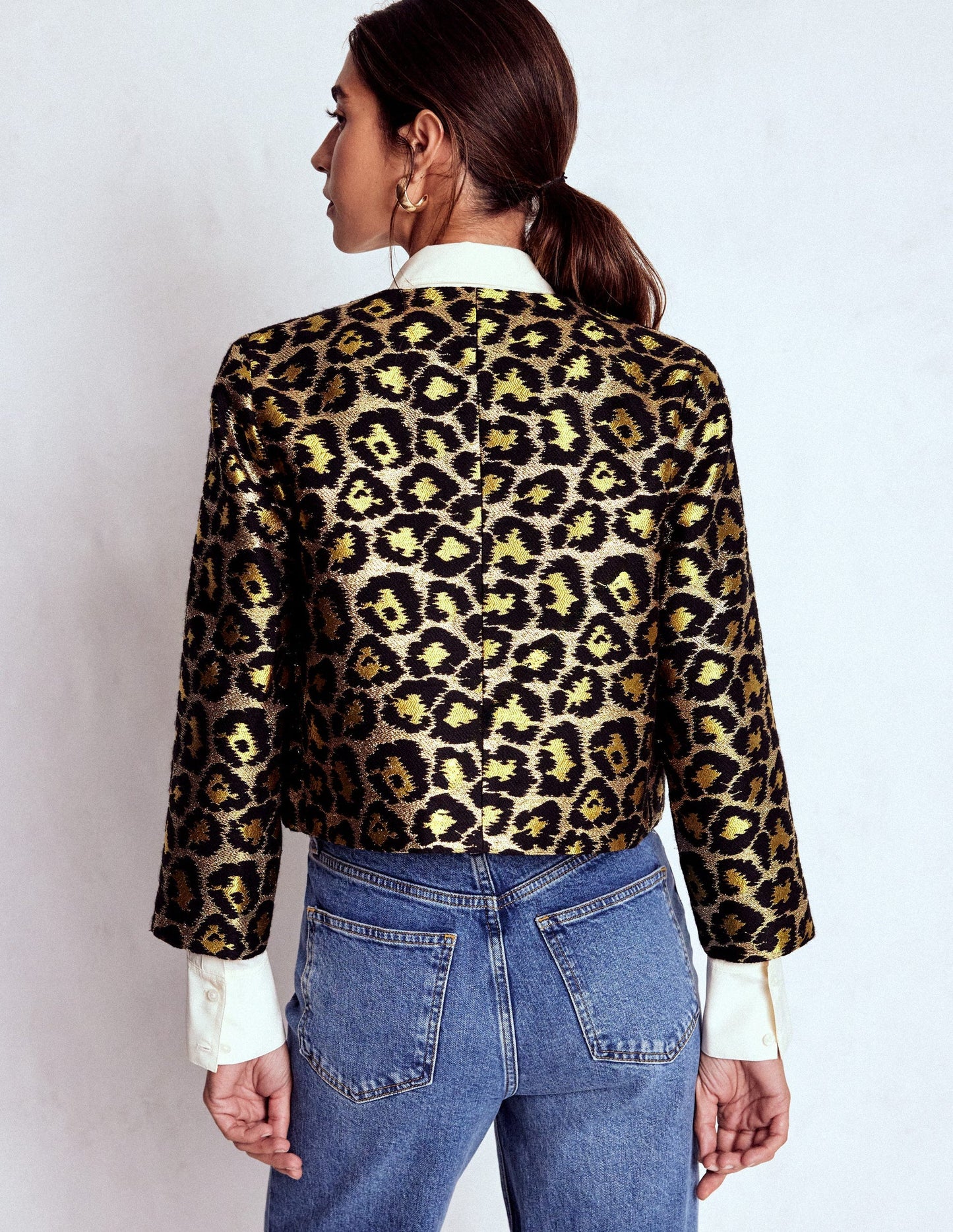 Jacquard Leopard Jacket
