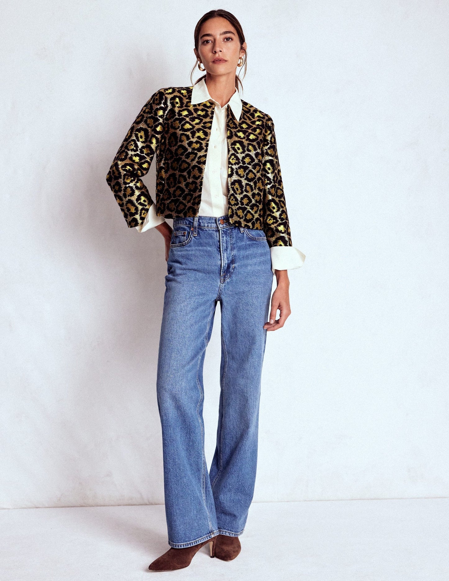 Jacquard Leopard Jacket