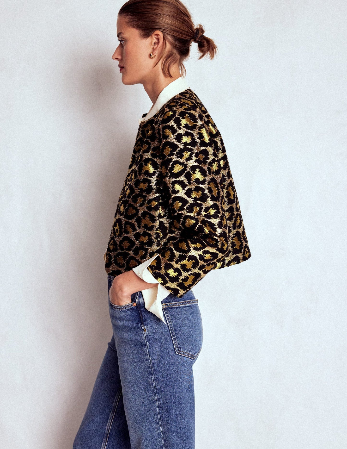 Jacquard Leopard Jacket
