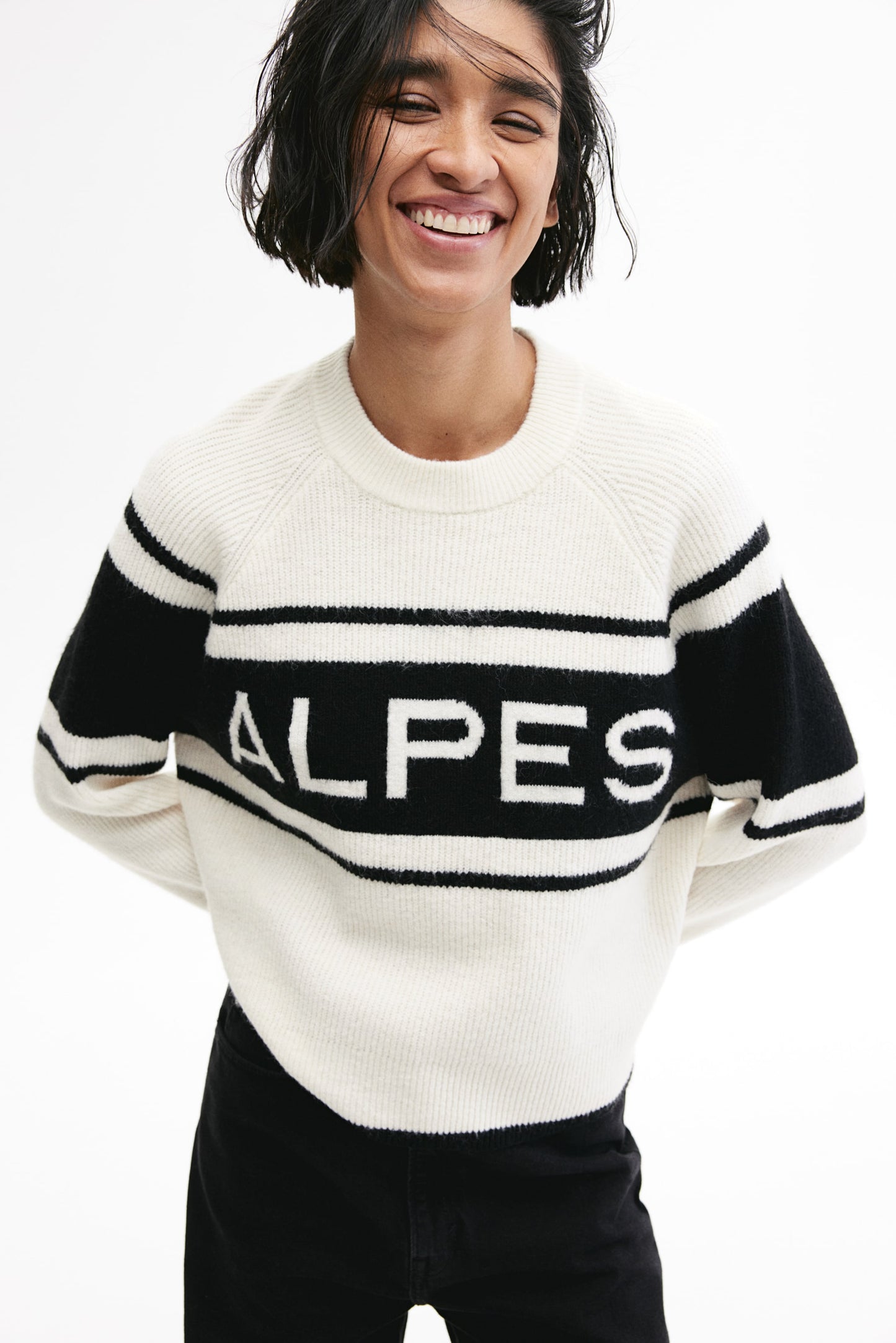Text-motif jumper