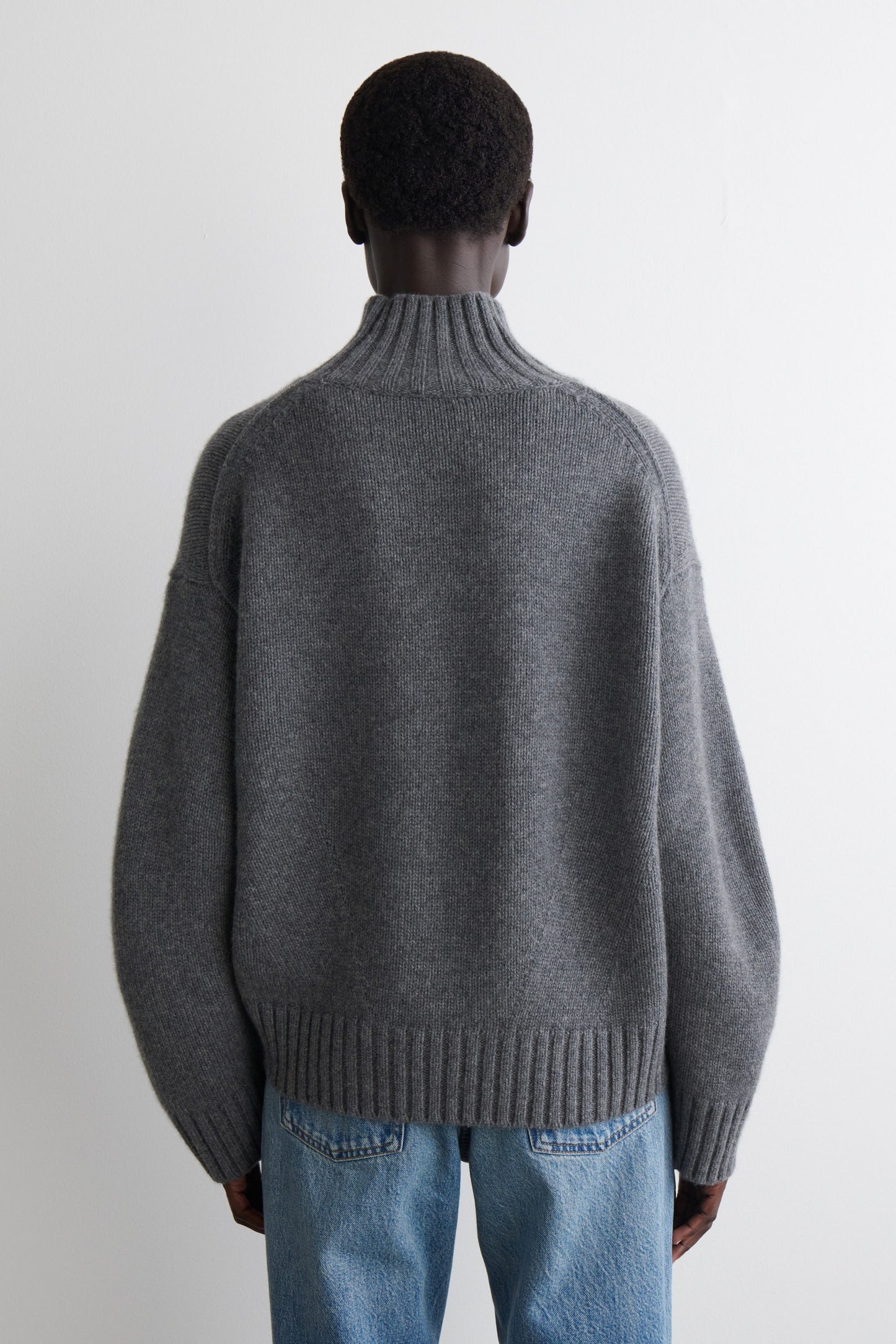 Cashmere Funnel-Neck Jumper