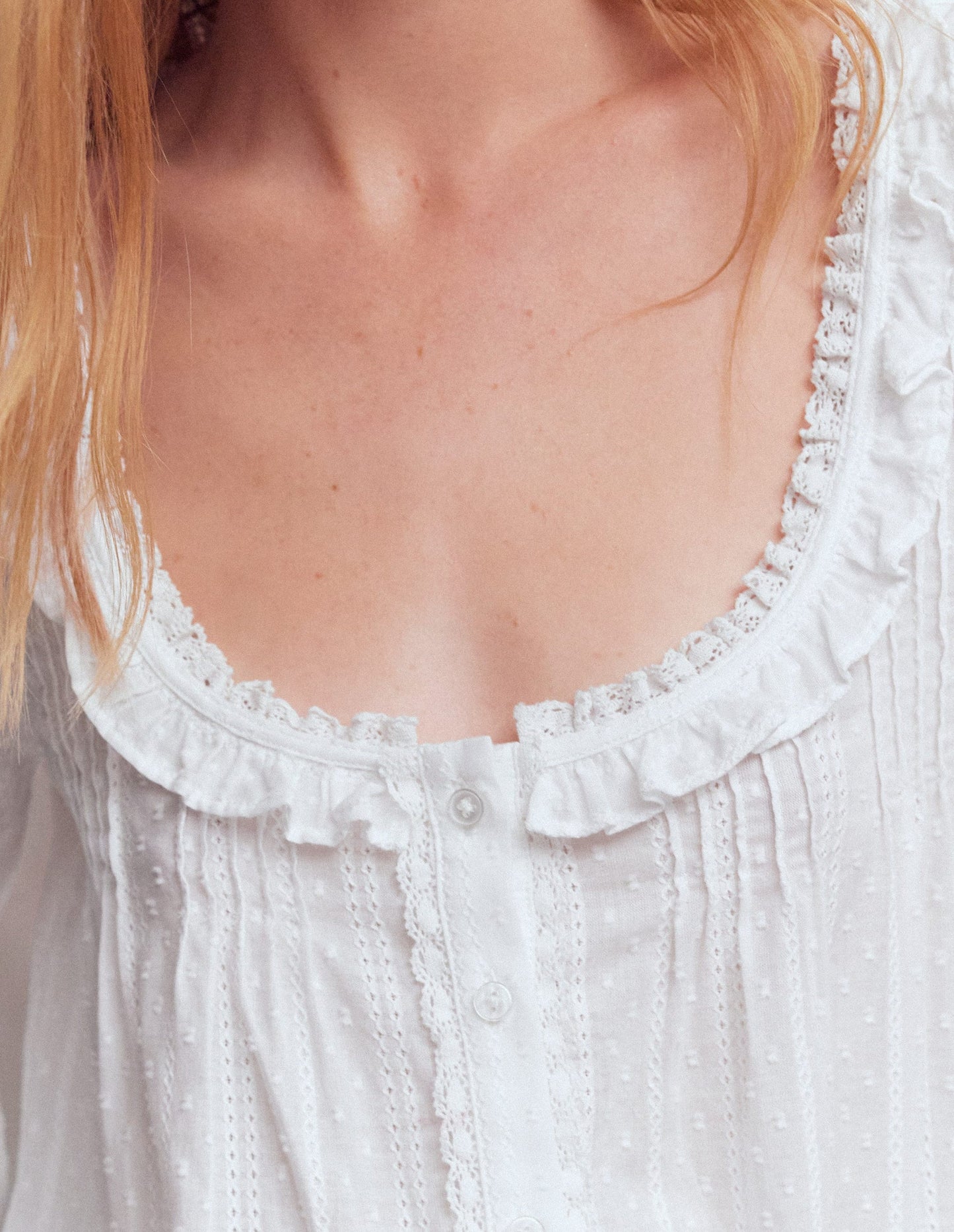 Scoop Neck Ruffle Top