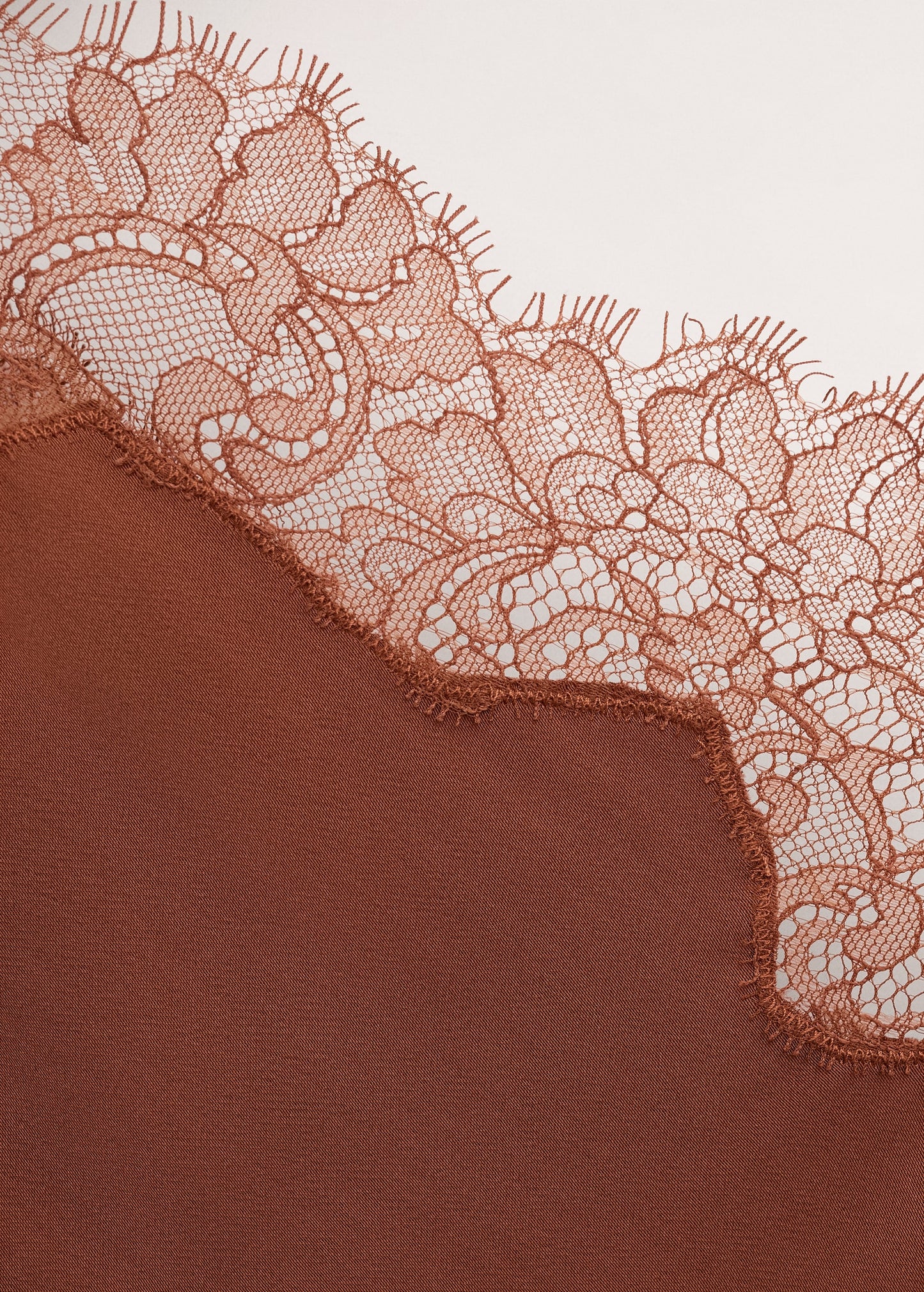 Asymmetric satin lace dress