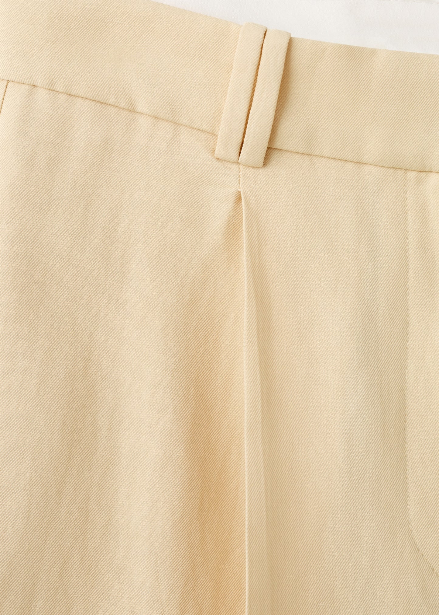 Straight linen-blend trousers