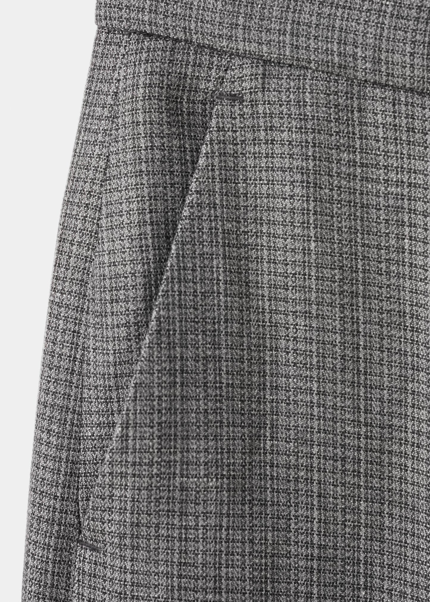 Straight-fit linen-blend suit trousers