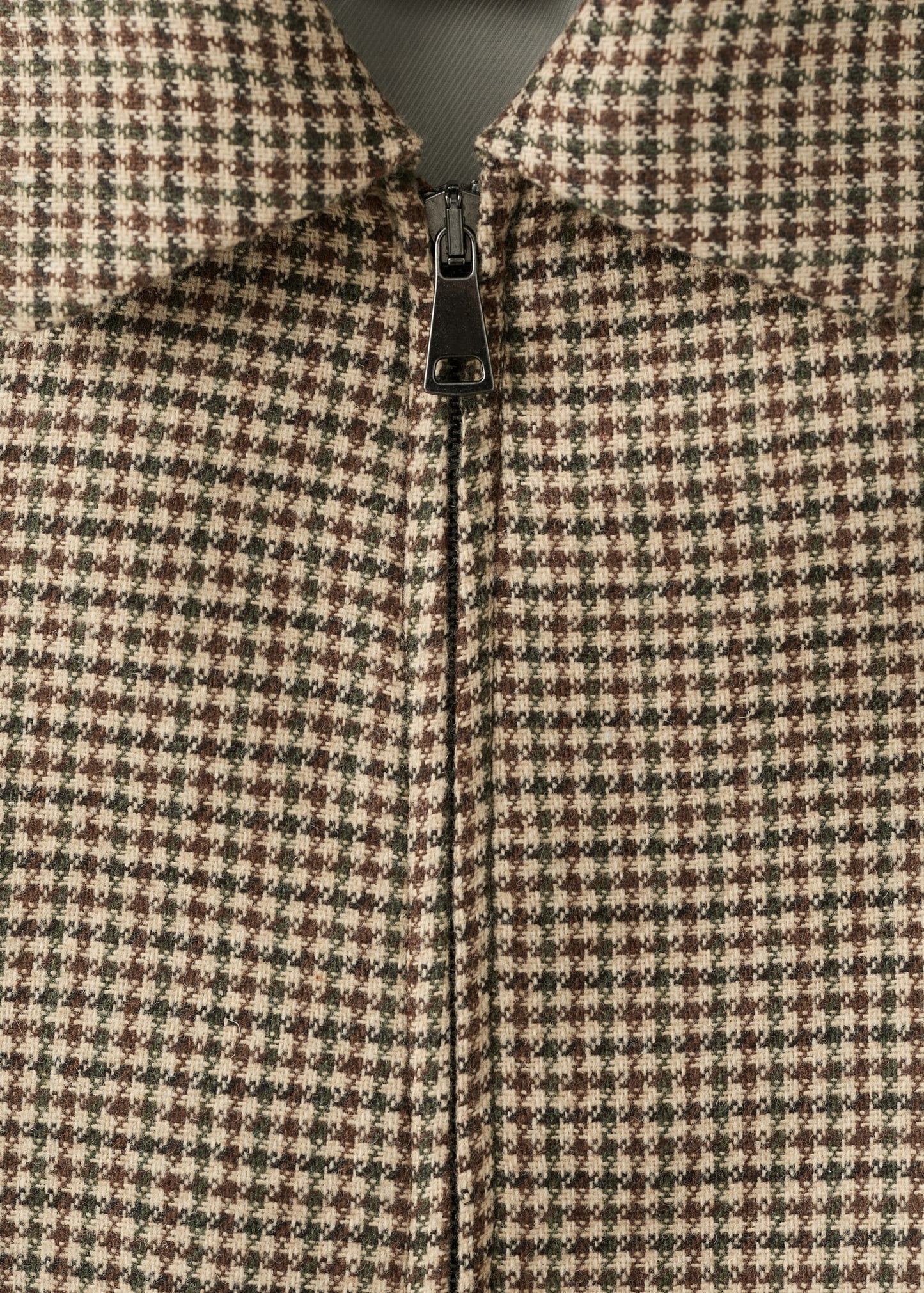 Houndstooth jacket with lapels