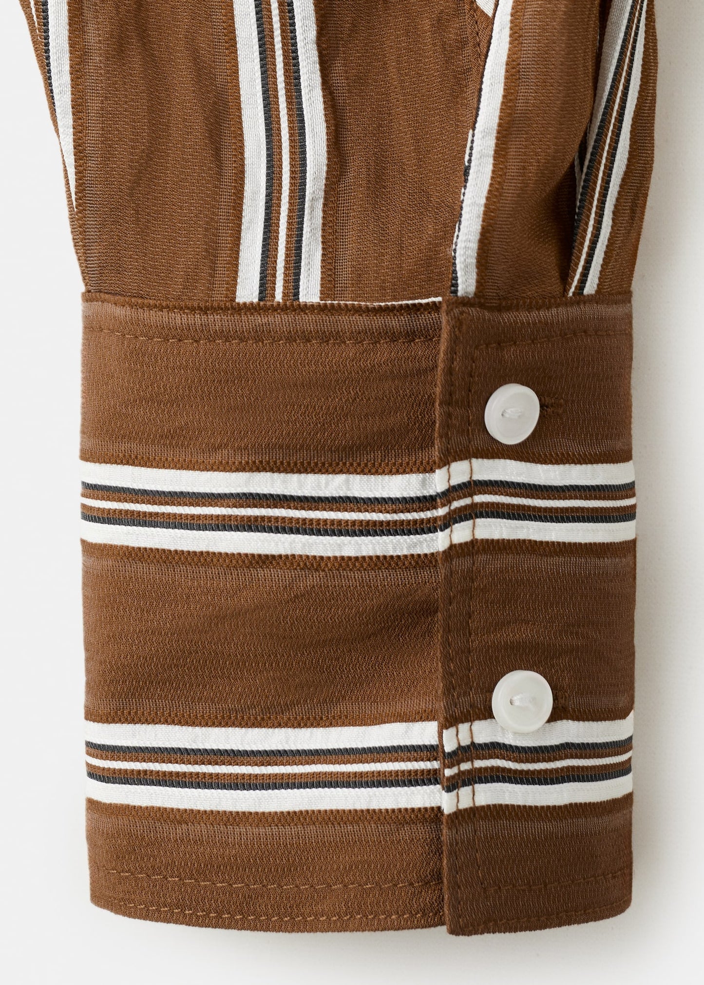 Striped straight shirt