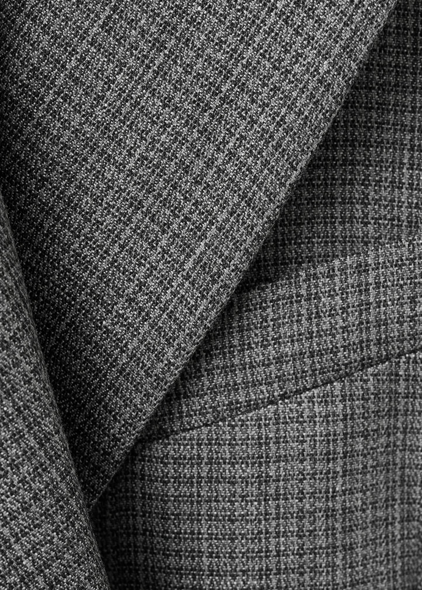 Straight linen blend blazer