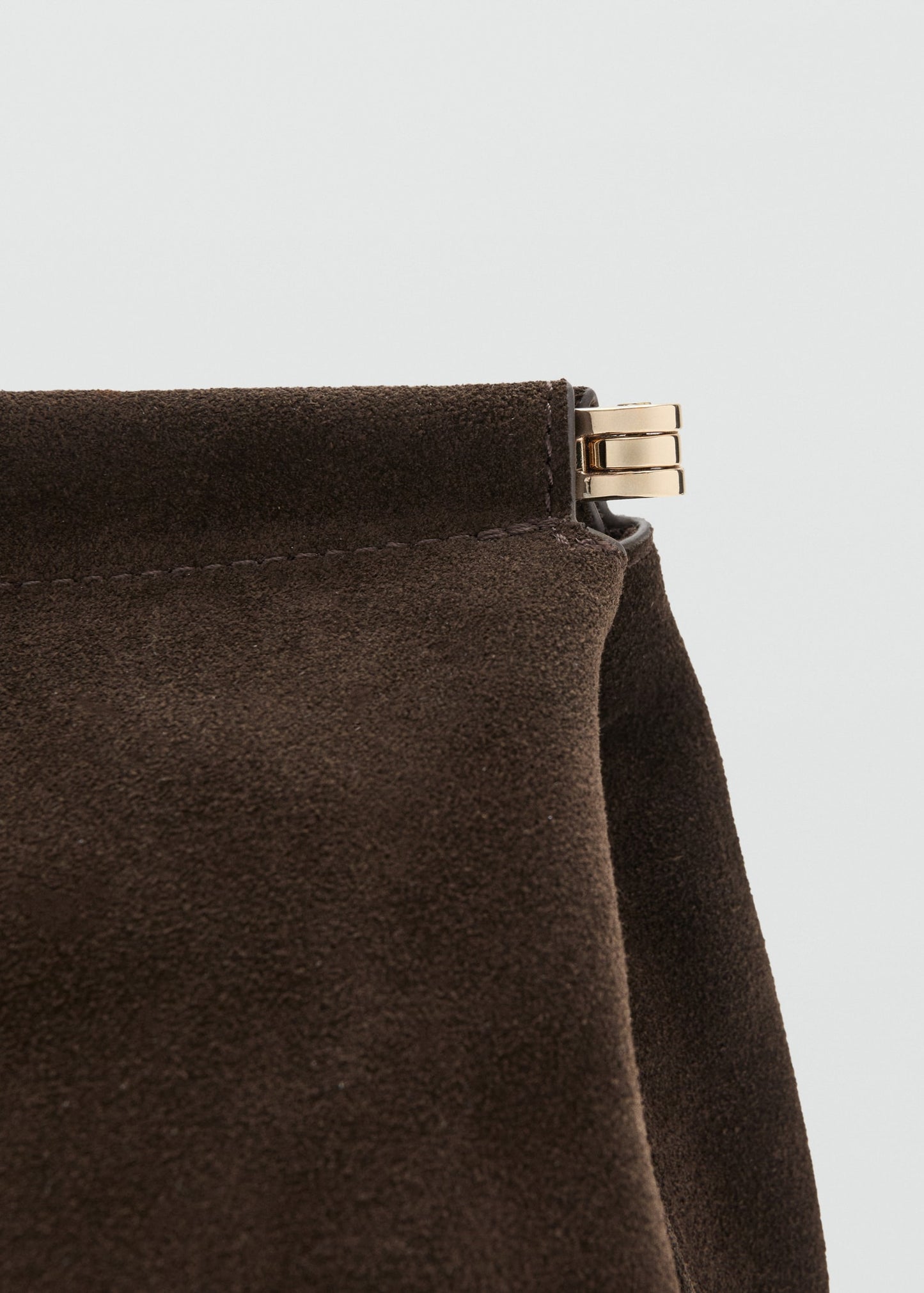 Suede handbag